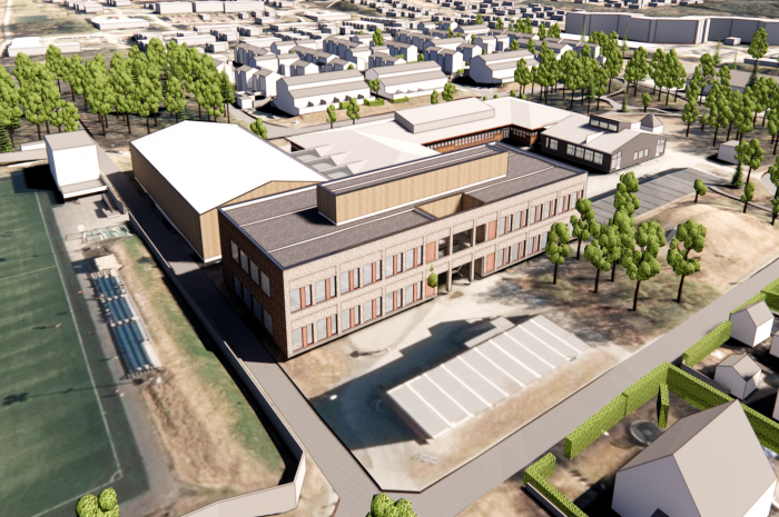 Tonstad skole er Trondheims første kommunale FutureBuilt-prosjekt. Ill.: Henning Larsen/Kvadrat
